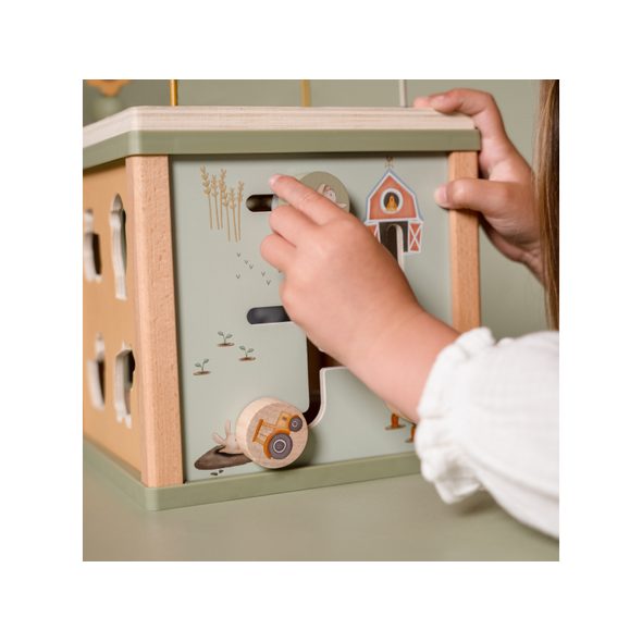 LITTLE DUTCH KOSTKA S AKTIVITAMI DŘEVĚNÁ FARMA - KOSTKY - PRO DĚTI