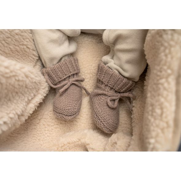 LODGER SLIPPER FOLKLORE MERINO WOOL BUFFALO 0 - 6 MĚSÍCŮ - BOTIČKY - PRO DĚTI