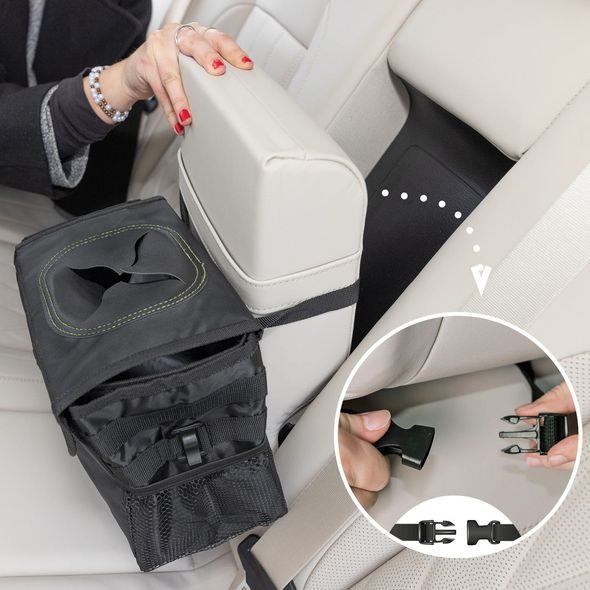 ZOPA ODPADKOVÝ KOŠ DO AUTA VODOTĚSNÝ S VÍKEM - AUTODOPLŇKY RŮZNÉ - AUTOSEDAČKY A PŘÍSLUŠENSTVÍ