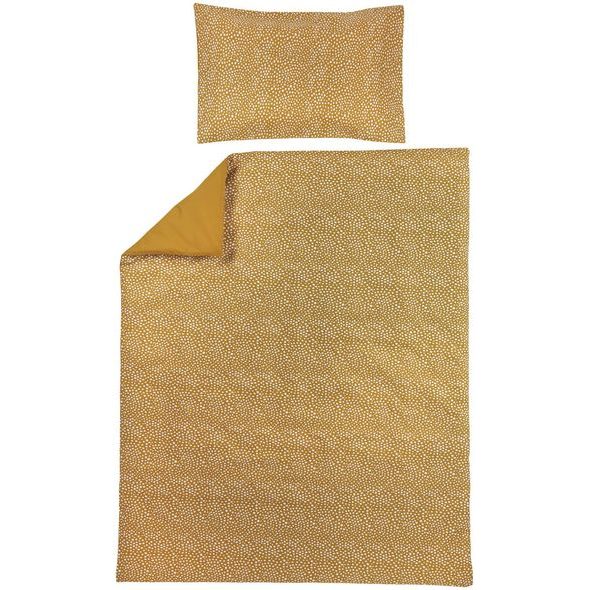 MEYCO POVLEČENÍ 100X135 CM - CHEETAH/UNI HONEY GOLD - POVLEČENÍ DO POSTÝLKY - SPINKÁNÍ