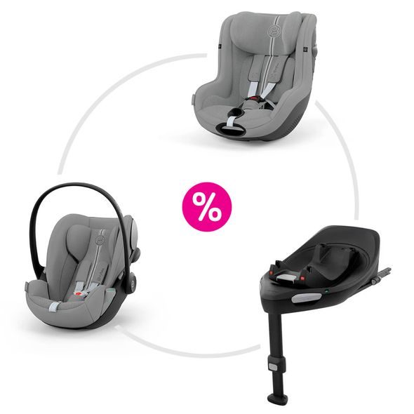 CYBEX SET AUTOSEDAČKY CLOUD G PLUS + SIRONA G PLUS + BASE G STONE GREY - AUTOSEDAČKY 9-18KG - AUTOSEDAČKY A PŘÍSLUŠENSTVÍ