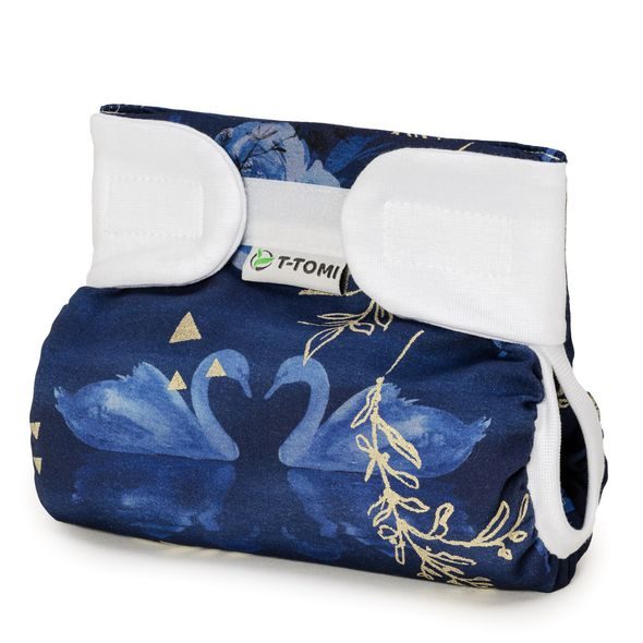 T-TOMI ORTOPEDICKÉ ABDUKČNÍ KALHOTKY - SUCHÝ ZIP SWAN LAKE (3-6KG) - PLENKOVÉ KALHOTKY - PŘEBALOVÁNÍ