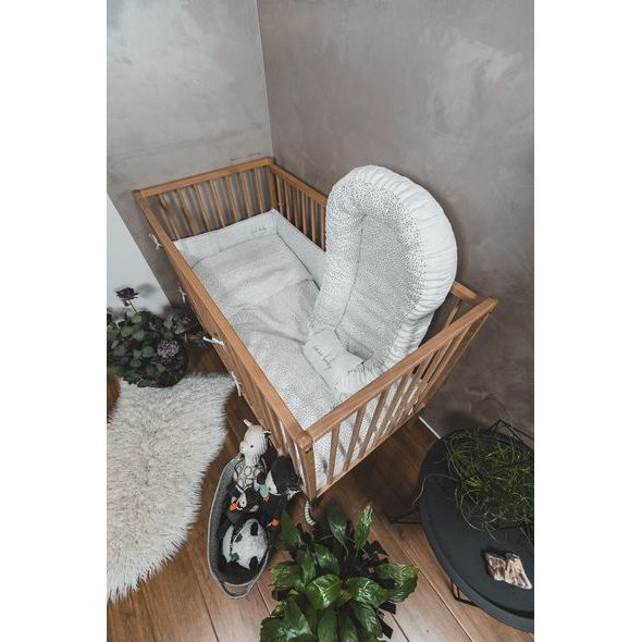 ENIE BABY POVLEČENÍ SATINE 100X140 A 40X60CM DROP - POVLEČENÍ DO POSTÝLKY - SPINKÁNÍ