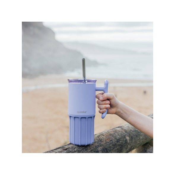 QUOKKA NEREZOVÝ TERMOHRNEK S BRČKEM UMI LAVENDER 720 ML - TERMOOBALY A TERMOSKY - KRMENÍ
