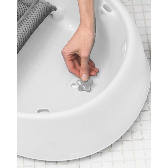 SKIP HOP VANIČKA S ERGONOMICKOU PODLOŽKOU MOBY 3 FÁZOVÁ BÍLÁ - VANIČKY PLASTOVÉ - KOUPÁNÍ A ZDRAVÍ