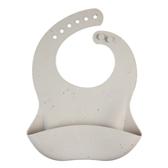 CANPOL BABIES SILIKONOVÝ BRYNDÁK S KAPSOU DOTS ŠEDÝ - BRYNDÁKY - KRMENÍ