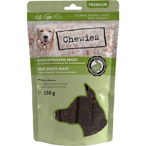 CHEWIES 100% KRÁLIČÍ MASO MAXI 150 G - SUŠENÉ PAMLSKY PRO PSY - CHOVATELSKÉ POTŘEBY MALVÍKZOO