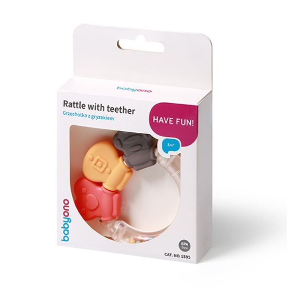 BABYONO CHRASTÍTKO S KOUSÁTKEM 3M+ SHAPES - KOUSÁTKA - PRO DĚTI