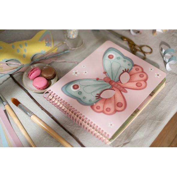 LITTLE DUTCH KNIHA S VYSTŘIHOVACÍMI MASKAMI ROSA - VÝTVARNÉ POMŮCKY A HRAČKY - PRO DĚTI