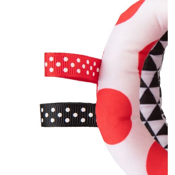 CANPOL BABIES KONTRASTNÍ MÍČEK S CHRASTÍTKEM SENSORY - CHRASTÍTKA - PRO DĚTI