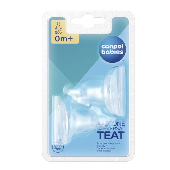 CANPOL BABIES SAVIČKA 0-MINI SILIKONOVÁ TŘEŠINKA 2KS - SAVIČKY A PÍTKA - KRMENÍ