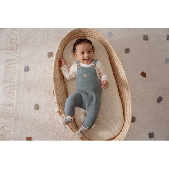 LITTLE DUTCH OVERAL PLETENÝ BABY BLUE VEL. 56 - OVERALY - PRO DĚTI