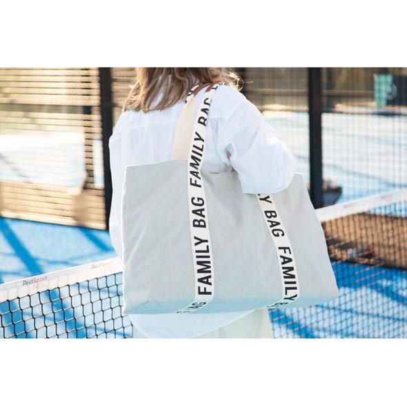 CHILDHOME CESTOVNÍ TAŠKA FAMILY BAG CANVAS OFF WHITE - PŘEBALOVACÍ TAŠKY - KOČÁRKY A PŘÍSLUŠENSTVÍ