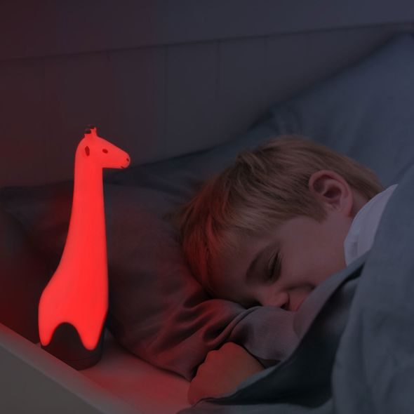 ZAZU ŽIRAFA GINA ŠEDÁ - SVÍTILNA S NOČNÍM SVĚTLEM - NOČNÍ SVĚTLA - SPINKÁNÍ