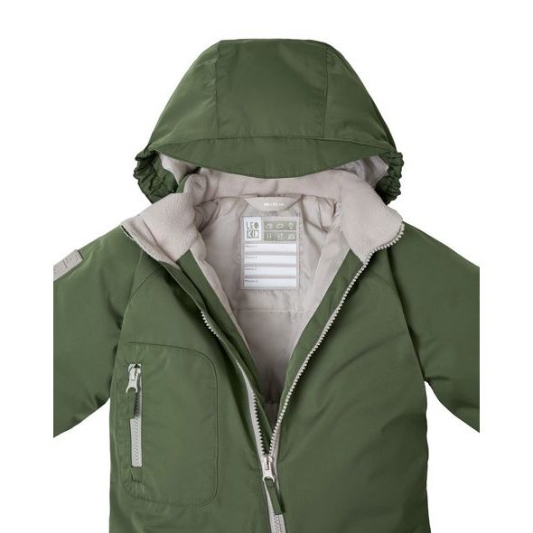LEOKID ZIMNÍ KOMBINÉZA ONE COLOR GREEN LOWLAND VEL. 12 - 18 MĚSÍCŮ (VEL. 80) - ZIMNÍ KOMBINÉZY - PRO DĚTI