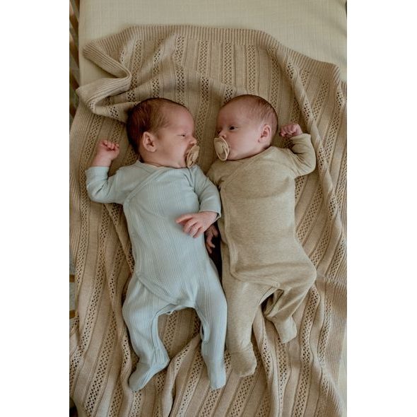 LODGER OVERAL NOVOROZENECKÝ MELANGE BEIGE VEL. 50 - OVERALY - PRO DĚTI