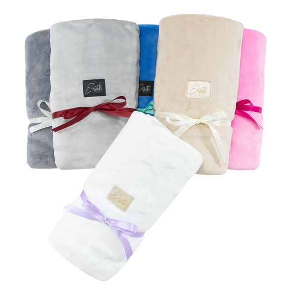 ESITO DVOJITÁ DĚTSKÁ DEKA MAGNA BLUE - 75 X 100 CM / MODRÁ - DĚTSKÉ DEKY PRO MIMINKA - SPINKÁNÍ