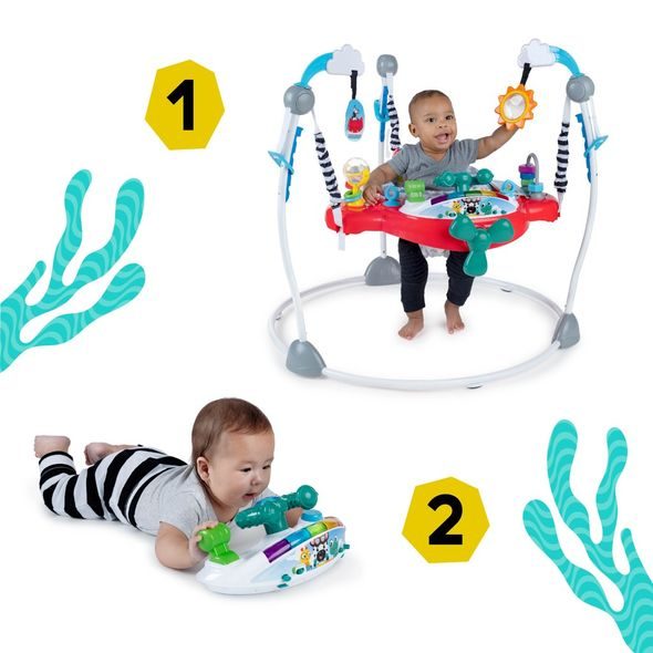BABY EINSTEIN SKÁKADLO/AKTIVNÍ CENTRUM 2V1 OCEAN EXPLORERS AIRPLANE ADVENTURE™ 6M+ DO 12 KG - AKTIVNÍ CENTRA - PRO DĚTI
