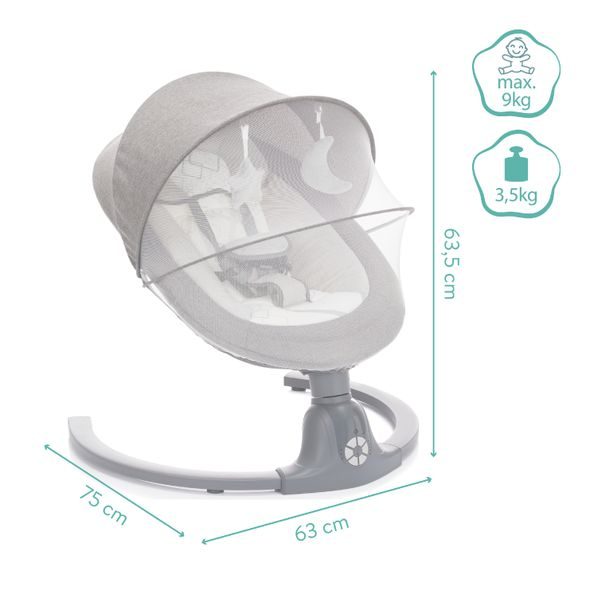 FILLIKID ELEKTRICKÁ LEHAČKA STELLA GREY - LEHÁTKA A HOUPADLA - SPINKÁNÍ
