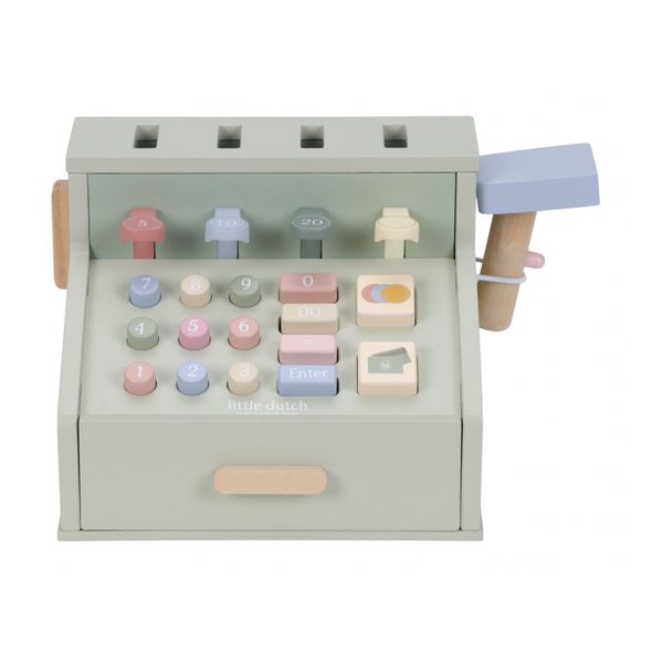 LITTLE DUTCH POKLADNA SE SKENEREM A ČTEČKOU KARET DŘEVĚNÁ - LITTLE DUTCH - PRO DĚTI