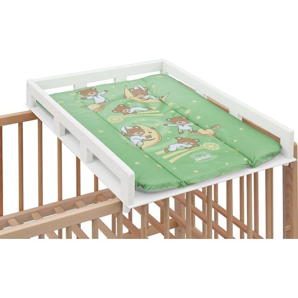 SCARLETT PŘEBALOVACÍ PULT OGY NA POSTÝLKU BÍLÝ S PŘEBALOVACÍ PODLOŽKOU GALAXY ZELENÁ - PŘEBALOVACÍ PULTY - PŘEBALOVÁNÍ