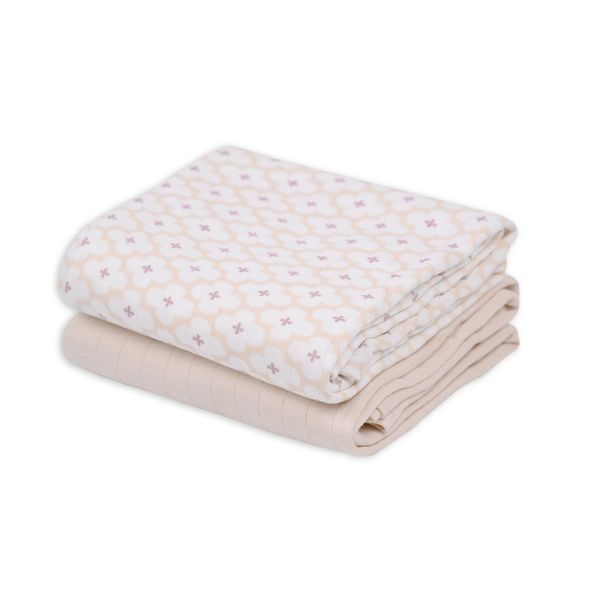 LODGER SWADDLER SOLID MATCHA 2BALENÍ 110 X 110 CM POWDER - LÁTKOVÉ PLENY ALL IN ONE - PŘEBALOVÁNÍ