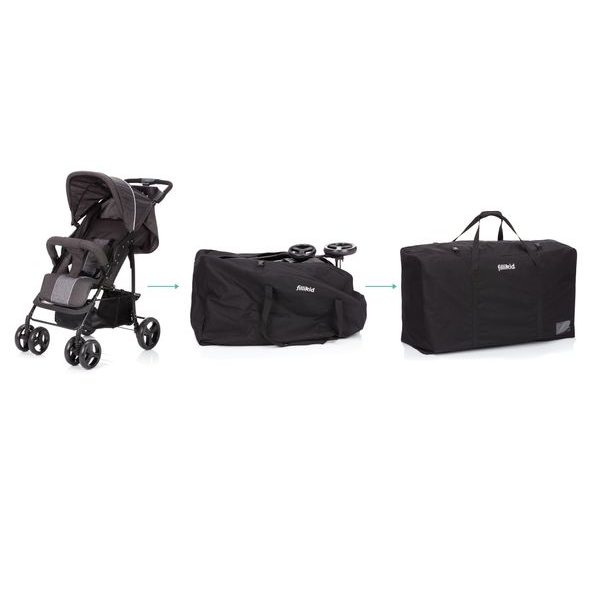 FILLIKID TRANSPORTNÍ TAŠKA SHOPPER BLACK - CESTOVNÍ TAŠKY NA KOČÁREK - KOČÁRKY A PŘÍSLUŠENSTVÍ