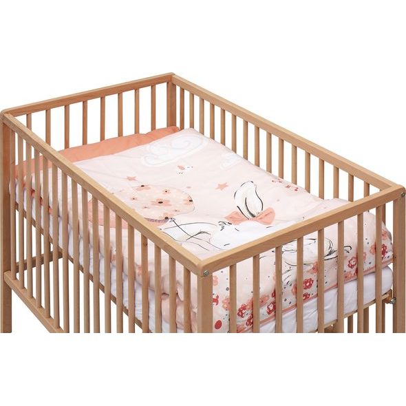 SCARLETT DĚTSKÁ POSTÝLKA S KOMPLETNÍ VÝBAVOU MALIA 120 X 60 CM - DŘEVĚNÉ POSTÝLKY - SPINKÁNÍ