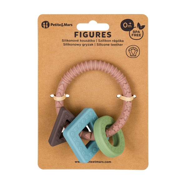 PETITE&MARS KOUSÁTKO SILIKONOVÉ FIGURES VELVET LATTE 0M+ - KOUSÁTKA - PRO DĚTI