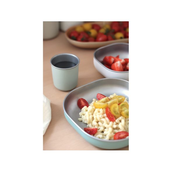 BEABA JÍDELNÍ SADA NEREZ 3-DÍLNÁ SAGE GREEN - MISKY, TALÍŘKY A PODLOŽKY - KRMENÍ