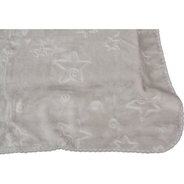 ŠPANĚLSKÁ DEKA 6627 - ŠEDÁ, 160 X 220 CM - DĚTSKÉ DEKY PRO MIMINKA - SPINKÁNÍ