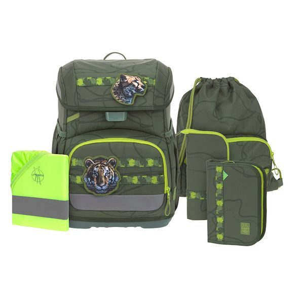 LÄSSIG ŠKOLNÍ SET LIGHT UNIQUE JUNGLE GREEN - PRO PŘEDŠKOLÁKY - PRO DĚTI