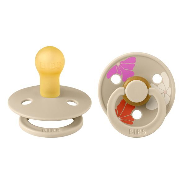 BIBS STUDIO COLOUR MORNING BLOOM DUDLÍKY Z PŘÍRODNÍHO KAUČUKU 2KS VEL. 1 - ŠIDÍTKA A DOPLŇKY - KRMENÍ