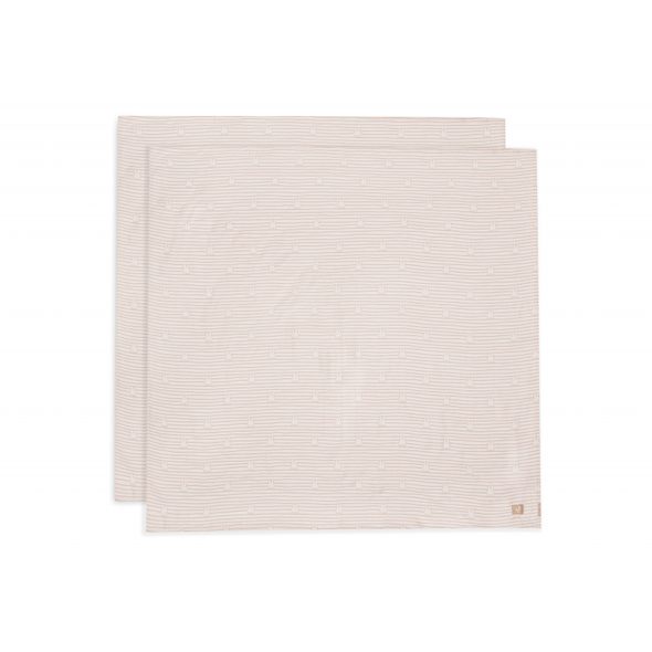 JOLLEIN PLENY ZAVINOVACÍ 2KS 115X115 CM MIFFY STRIPE BISCUIT - LÁTKOVÉ PLENY ALL IN ONE - PŘEBALOVÁNÍ