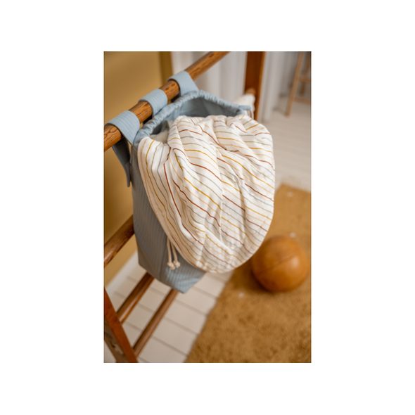 LITTLE DUTCH ZÁVĚSNÁ TAŠKA NA HRAČKY PURE SOFT PINK - BOXY NA HRAČKY - SPINKÁNÍ