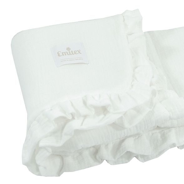 EMITEX SOUPRAVA DO KOČÁRKU MUŠELÍN WHITE - PEŘINKY DO KOČÁRKU - KOČÁRKY A PŘÍSLUŠENSTVÍ