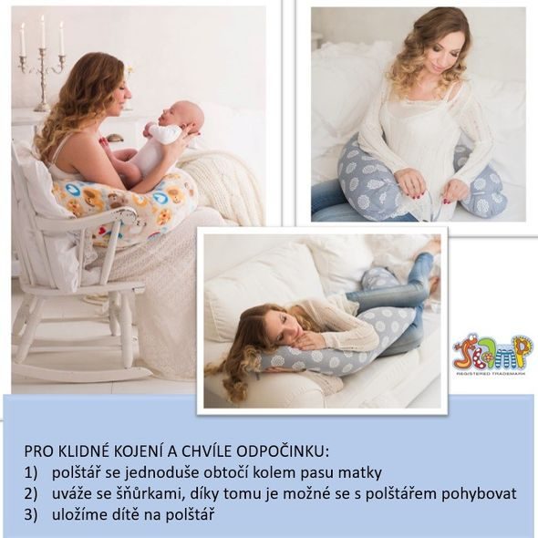 SCAMP KOJÍCÍ POLŠTÁŘ 155X30 (MOUSEDOTSSTARS) - KOJÍCÍ POLŠTÁŘE - KRMENÍ