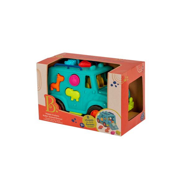 B-TOYS NÁKLAĎÁK S VKLÁDACÍMI TVARY ANIMAL RESCUE - VKLÁDÁNÍ TVARŮ - PRO DĚTI