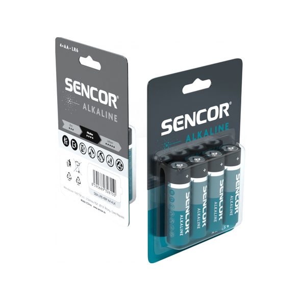 SENCOR ALKALICKÉ BATERIE AA 4 KS - BATERIE - PRO DĚTI