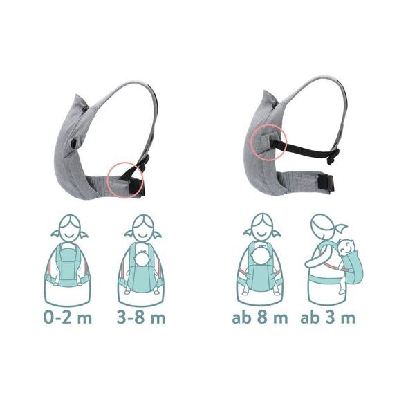 FILLIKID NOSÍTKO NATURAL STONE - KLOKANKY A ŠÁTKY - NOŠENÍ & SPORT