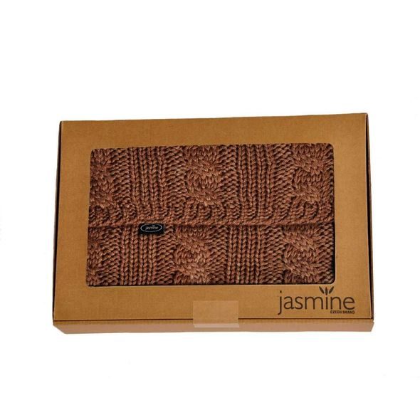 JASMINE PLETENÁ DEKA JASMINE CHOCO - DĚTSKÉ DEKY PRO MIMINKA - SPINKÁNÍ