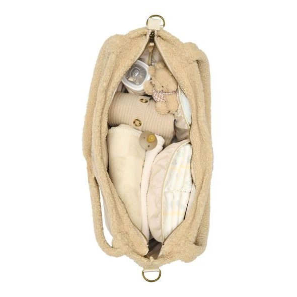 STUDIO NOOS TEDDY DIAPER BAG PŘEBALOVACÍ TAŠKA ECRU - PŘEBALOVACÍ TAŠKY - KOČÁRKY A PŘÍSLUŠENSTVÍ