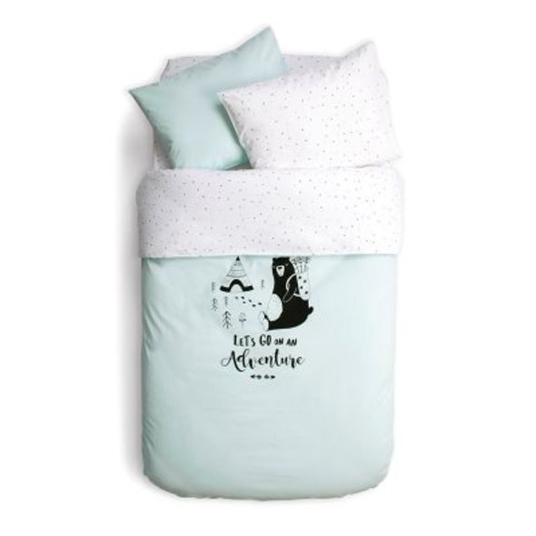 FUNNABABY POVLEČENÍ LETS GO MINT 100 X 135 CM/60 X 40 CM - POVLEČENÍ DO POSTÝLKY - SPINKÁNÍ