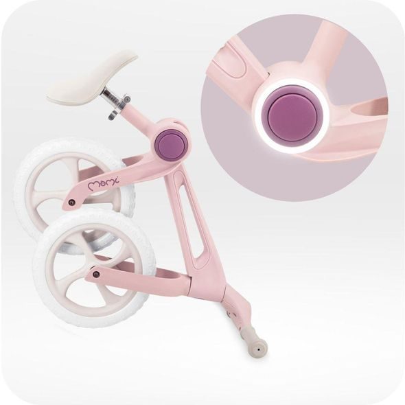 MOMI ODRÁŽEDLO MOMI NORU SKLÁDACÍ RŮŽOVÉ - DĚTSKÁ KOLA ODRÁŽECÍ - NOŠENÍ & SPORT