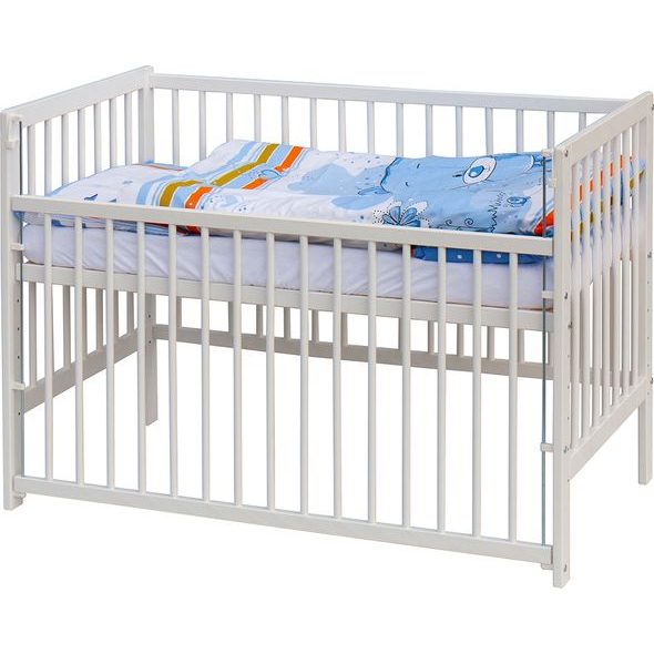 SCARLETT DĚTSKÁ POSTÝLKA S KOMPLETNÍ VÝBAVOU SCARLETT 120 X 60 CM - KOTY - DŘEVĚNÉ POSTÝLKY - SPINKÁNÍ