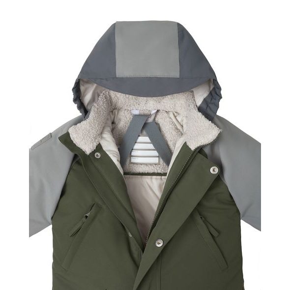 LEOKID ZIMNÍ KOMBINÉZA COLOR BLOCK GREEN SCAPE VEL. 18 - 24 MĚSÍCŮ (VEL. 86) - ZIMNÍ KOMBINÉZY - PRO DĚTI