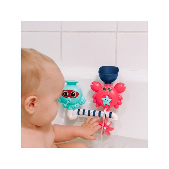 LUDI VODNÍ MLÝNEK S POTRUBÍM AQUAGAME - HRAČKY DO VANY - PRO DĚTI