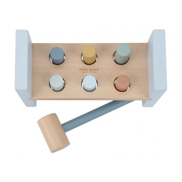 LITTLE DUTCH ZATLOUKAČKA DŘEVĚNÁ FOREST FRIENDS - MOTORICKÉ A HRY - PRO DĚTI