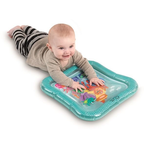 BABY EINSTEIN PODLOŽKA VODNÍ 40X40 CM SENSORY SPLASH™ 0M+ - HRA NA BŘÍŠKU - PRO DĚTI