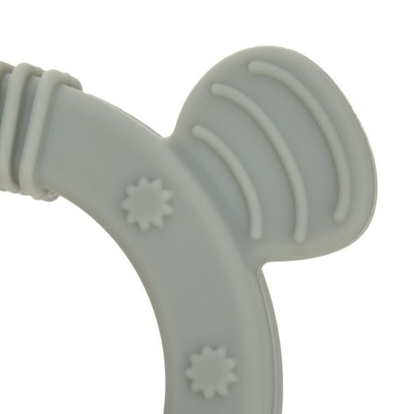 LÄSSIG TEETHER RING 2IN1 WOOD/SILIKONE LITTLE CHUMS CAT - KOUSÁTKA - PRO DĚTI